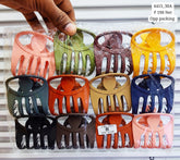 Impression Stylish Colored Plastic Hair Clutcher (Pack of 12)